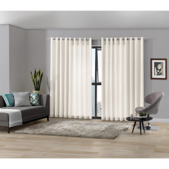 Cortina Pratika Mônaco 420x250cm Marfim - Bella Janela - 60103321600101111