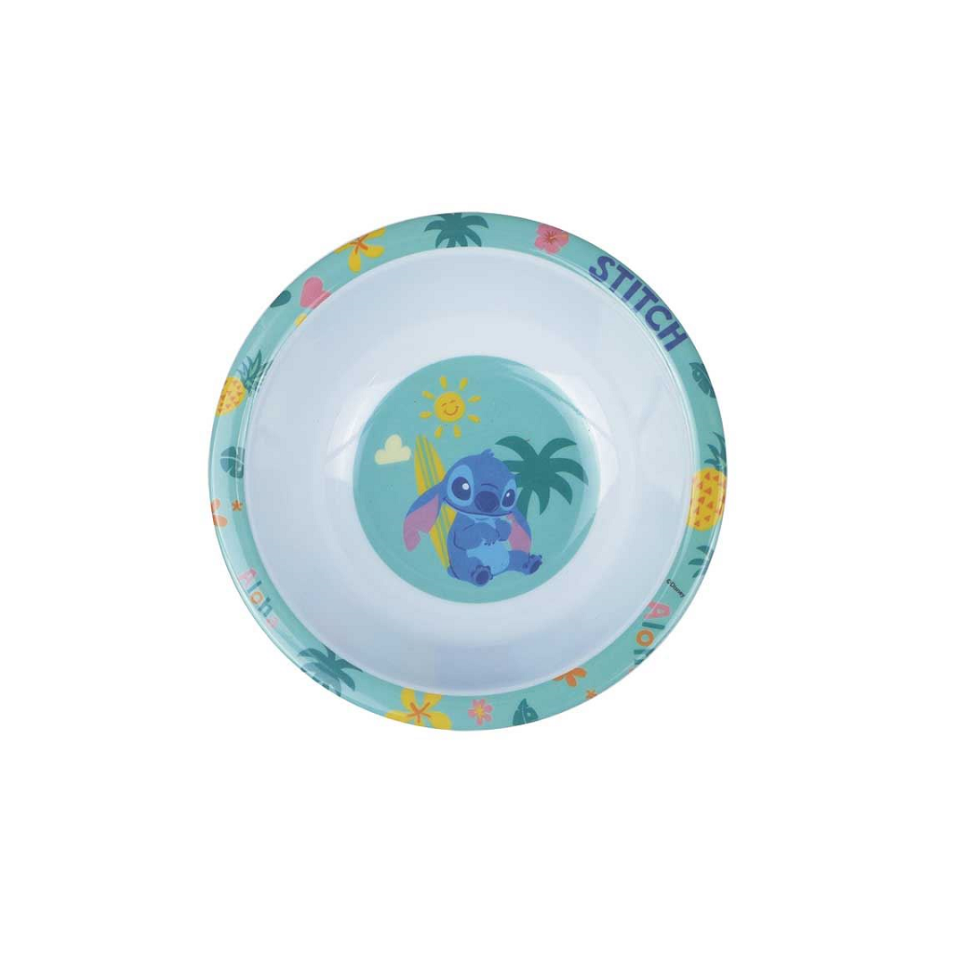 Prato Infantil Para Refeição Bowl Melania Disney Stitch 16cm - Yangzi Utilidades - 30176