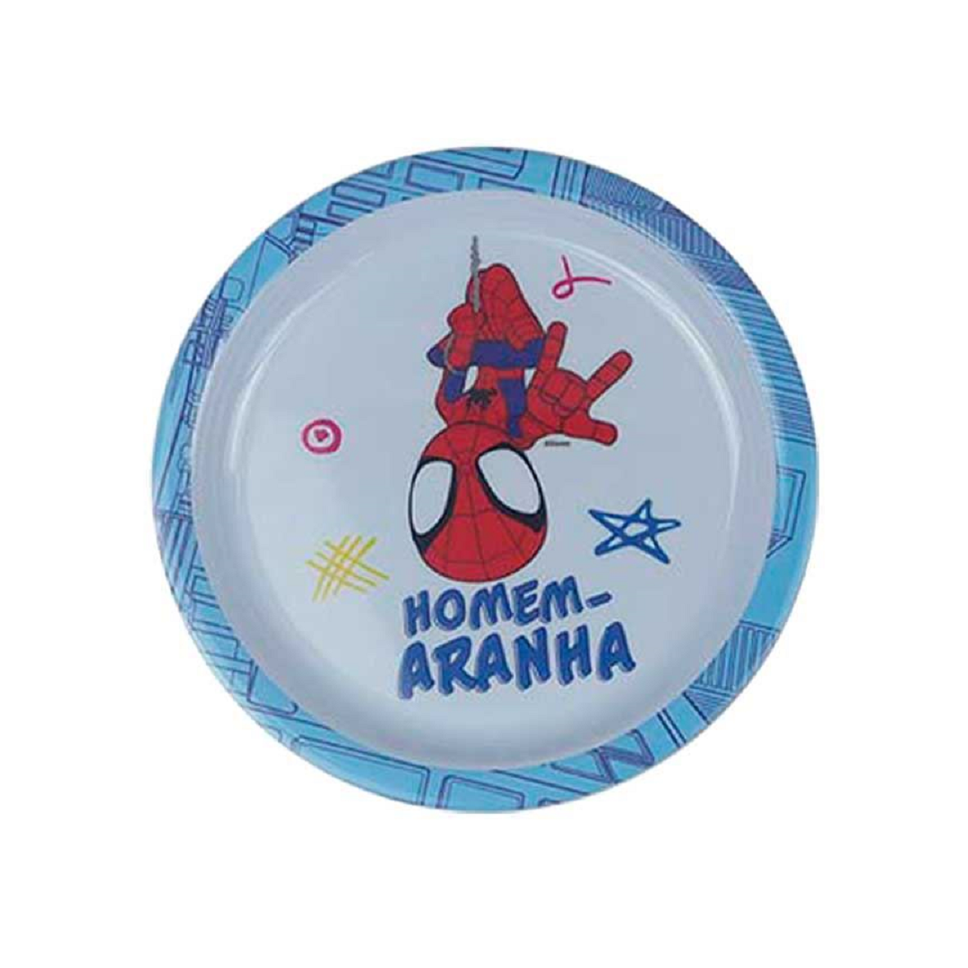 Prato De Melamina 21cm Homem-Aranha - Yangzi Utilidades - 30179