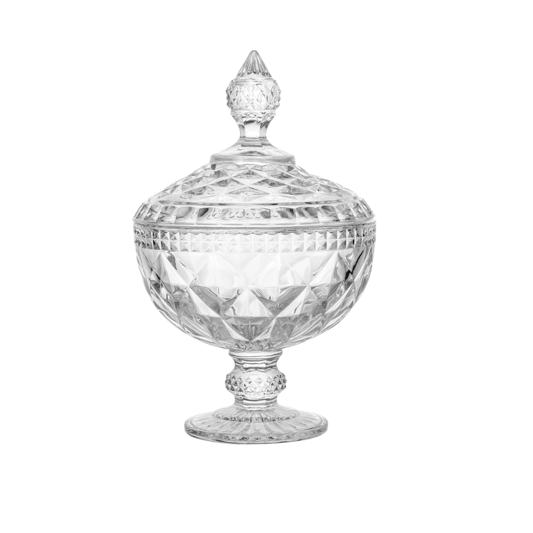 Bomboniere Potiche Doces Decorativo 15x23cm Com Pé - Dayhome - Stc2185 T2