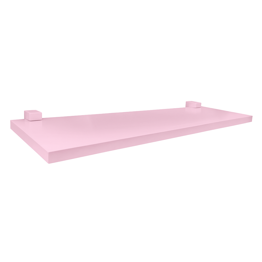 Prateleira Kids 20x40cm Com Suporte Rosa - Prat-K - 10271010