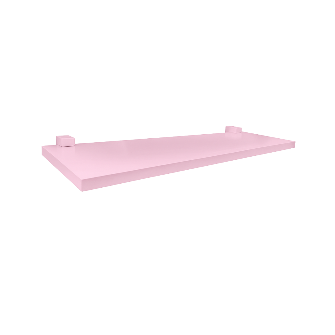 Prateleira Kids 20x80cm Com Suporte Rosa - Prat-K - 10271030