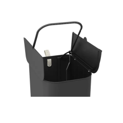 Lixeira Com Pedal Borboleta 12l Preto - Coza - 10661/0008