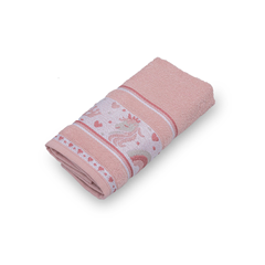 Toalha Lavabo Infantil Kids Unicórnio Rosé 949 - Appel - 750200146949