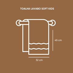 Toalha Lavabo Infantil Kids Unicórnio Rosé 949 - Appel - 750200146949