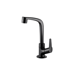 Torneira Para Lavatório De Mesa Abs Bica Alta F71 Preto Fosco 1195 - Lorenzetti - 7110061