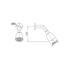 Ducha Fitt Abs 7000 F16 Preto Fosco - Lorenzetti - 7140115