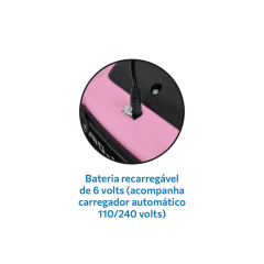 Quadriciclo Infantil Elétrico 6v Rosa - Bandeirante - 2669