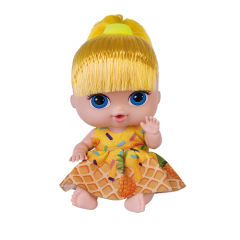 Boneca Babys Collection Mini Sorvetinho Abacaxi - Super Toys - 604