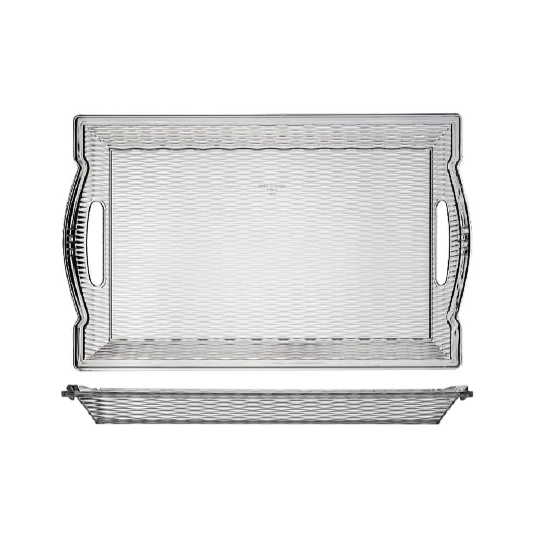 Bandeja Retangular Com Alça Plástica 49x30cm - Dallare - Dl3910