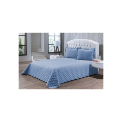 Colcha Ultrassônica Sicília 2,20x2,60m Casal Azul - Niazitex - 02000423ajeuni