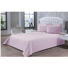 Colcha Ultrassônica Sicília 2,20x2,60m Casal Rosa - Niazitex - 02000423ranuni