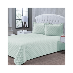 Colcha Ultrassônica Sicília 2,20x2,60m Casal Verde - Niazitex - 02000423vmeuni