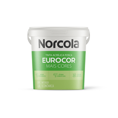 Tinta Eurocor Acrílica Fosco 3 Litros Pérola - Norcola - 1020136