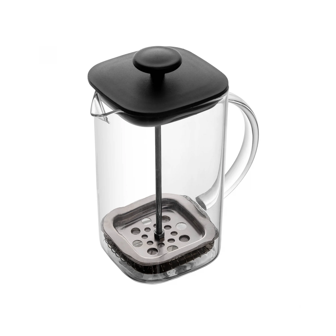 Cafeteira Francesa De Vidro 700ml Quadratta Preta - Lyor - 220123