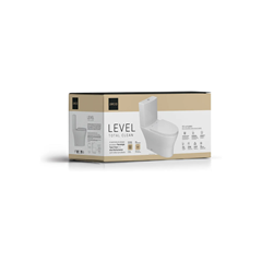 Kit Bacia Com Caixa Acoplada Nova Level + Acessórios Branco - Deca - Kp.8520.17