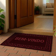 Tapete Capacho Antiderrapante 38x58 Seja Bem-Vindo Sortido 072