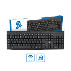 Teclado Sem Fio Preto - 5+ - 015-0081