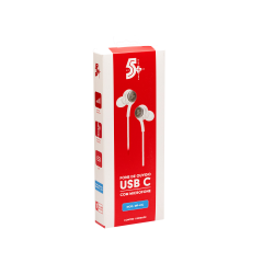 Fone De Ouvido Auricular Usb C Branco - 5+ - 043-0041