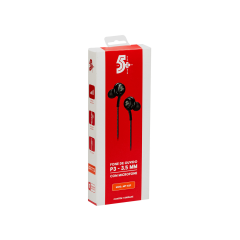 Fone De Ouvido P3 Definição Auricular Preto - 5+ - 043-0042