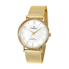 Relógio Feminino Pulseira Dourada Original - Champion - Cn29481b