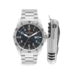 Relógio Masculino Pulseira Em Aço Prata Original - Technos - 2115nbqk1a
