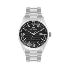 Relógio Masculino Pulseira Em Aço Prata Original - Technos - 2115twe1p