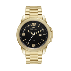 Relógio Masculino Pulseira Dourada Original - Technos - 2115ubj1p