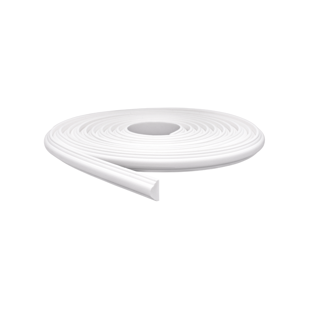 Rodameio Moldura Boiserie Autocolante 2,3cm Branco Com 2,5 Metros - Meu Rodapé - 400