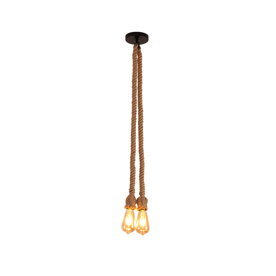 Pendente Corda 1 Metro 2 Bocais E27x2 - Nitrolux - 5244