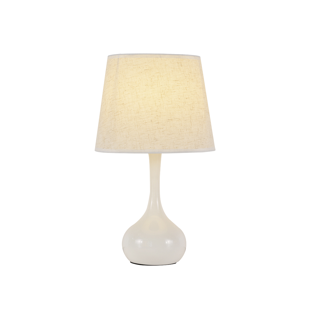 Abajur Drop-001b E27x1 Metal Branco - Nitrolux - 6001