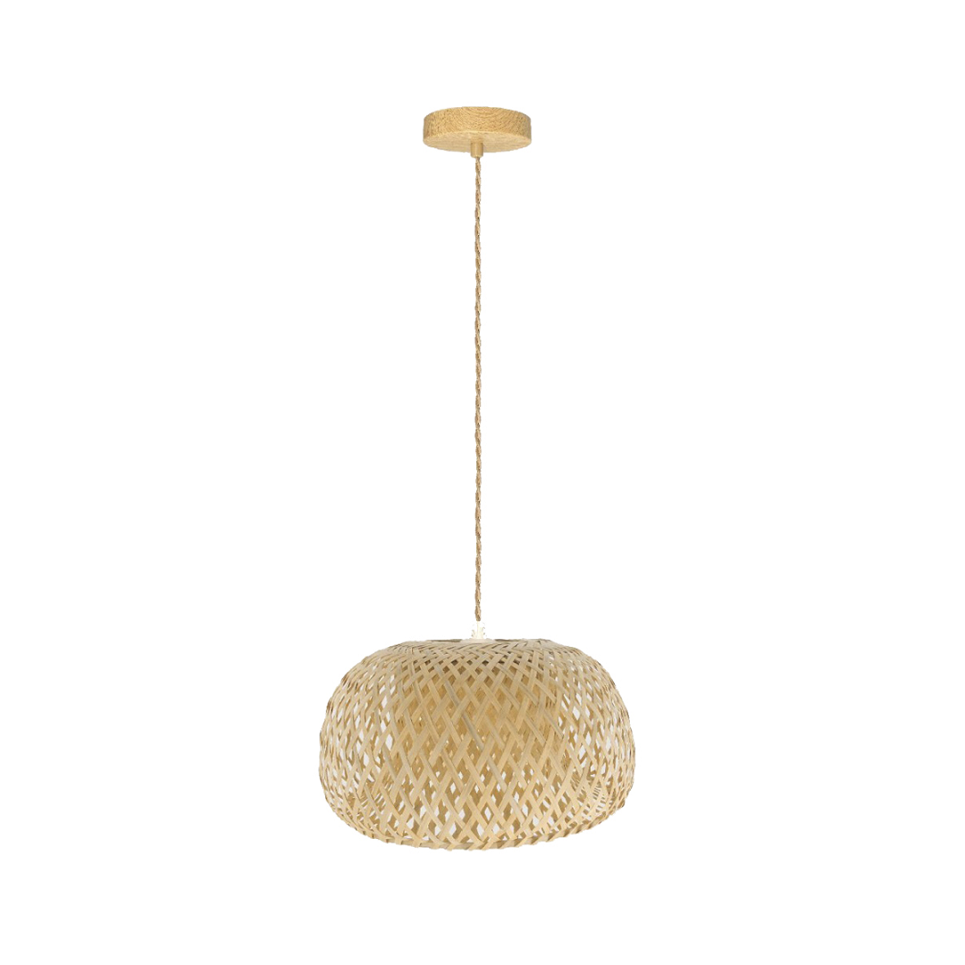 Pendente Rústico Bambu Natural Lpb-007 E27 - Nitrolux - 6102