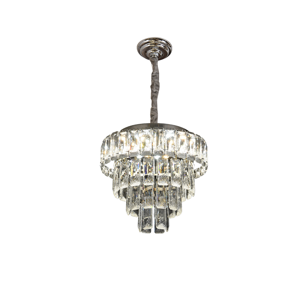 Lustre Ltp-023 Metal E Cristal 25w 3000k Cromado - Nitrolux - 6210