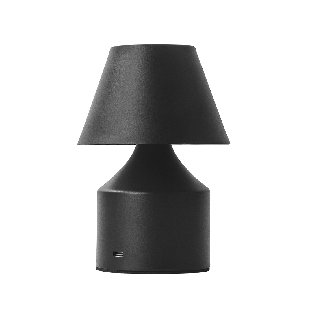 Luminária De Mesa Bloom Recarregável 3 Em 1 Preto - Nitrolux - 6418