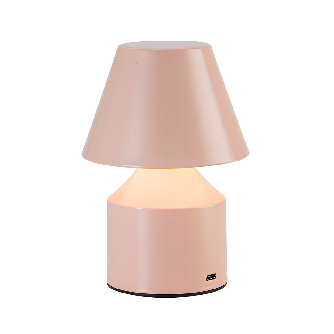 Luminária De Mesa Bloom Recarregável 3 Em 1 Rosa - Nitrolux - 6420