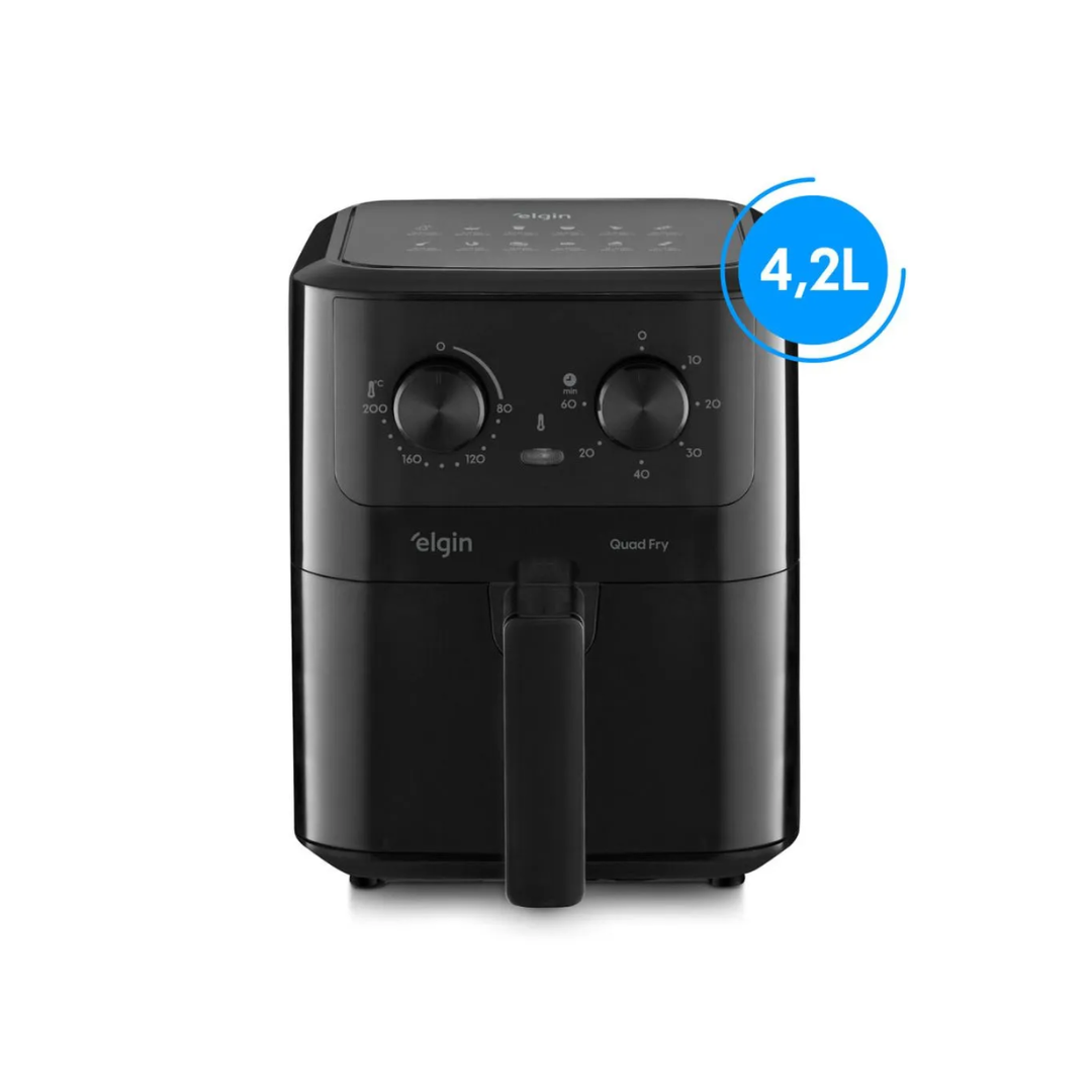 Fritadeira Elétrica Air Fryer 4,2l 1400w 220v Preta - Elgin - Afg42