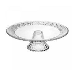 Prato Para Bolo De Cristal 31x10cm Com Pé Radial - Lyor - 220376