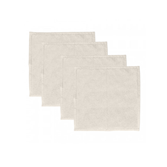 Kit Guardanapo 40x40cm Momentos Com 4 Peças Off White Algodão - Lyor - 221919