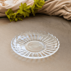 Prato De Vidro Para Sobremesa Pétala 20cm - Wolff - 20580