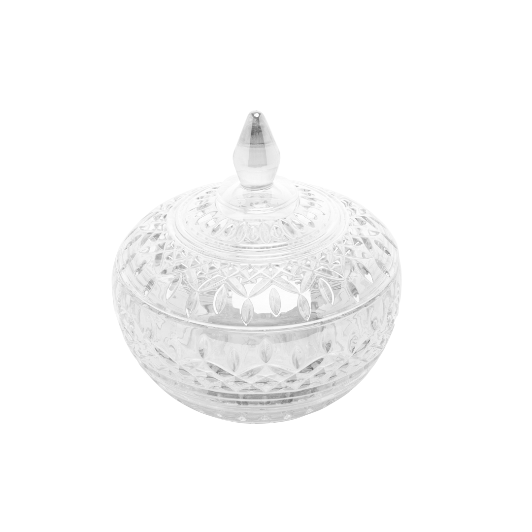 Potiche Decorativo De Cristal 14x15cm - Wolff - 28053