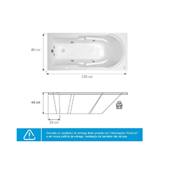 Banheira De Hidromassagem Double Capri Branca 1.70m - Astra - Ha017wcqbr