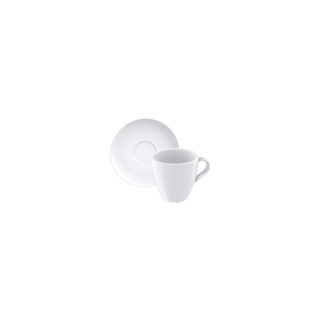Conjunto 2 Xícaras De Cappuccino Paola Em Porcelana 200ml - Tramontina - 96600139