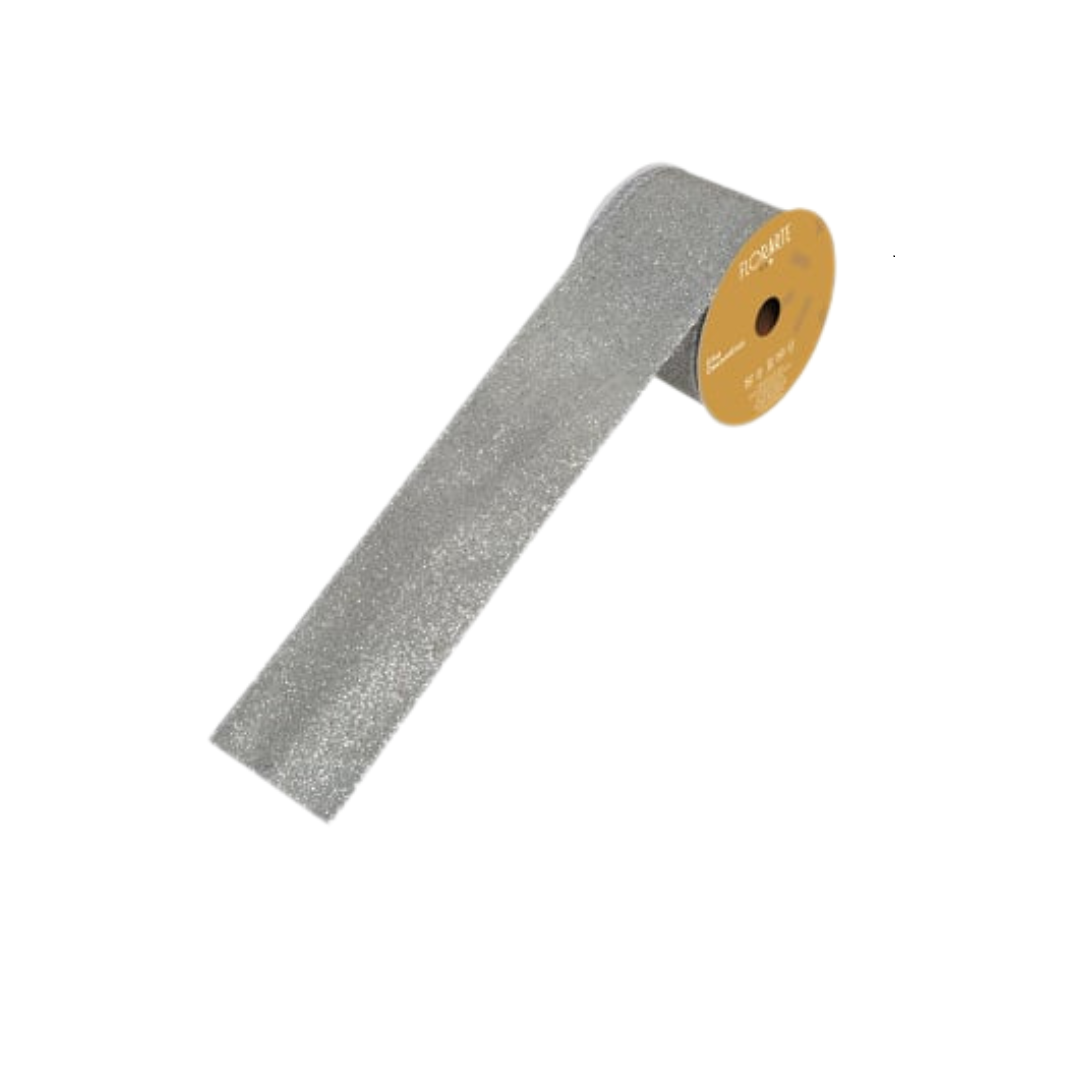 Fita Natalina Para Decoração Com Glitter 6,3cm Com 4,5m Sortidas - D&A - 73738001