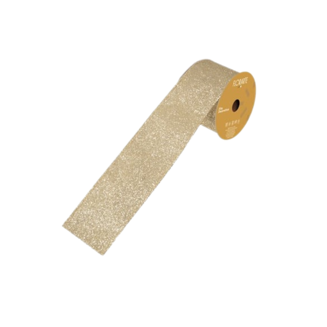 Fita Natalina Para Decoração Com Glitter 6,3cm Com 4,5m Sortidas - D&A - 74088001