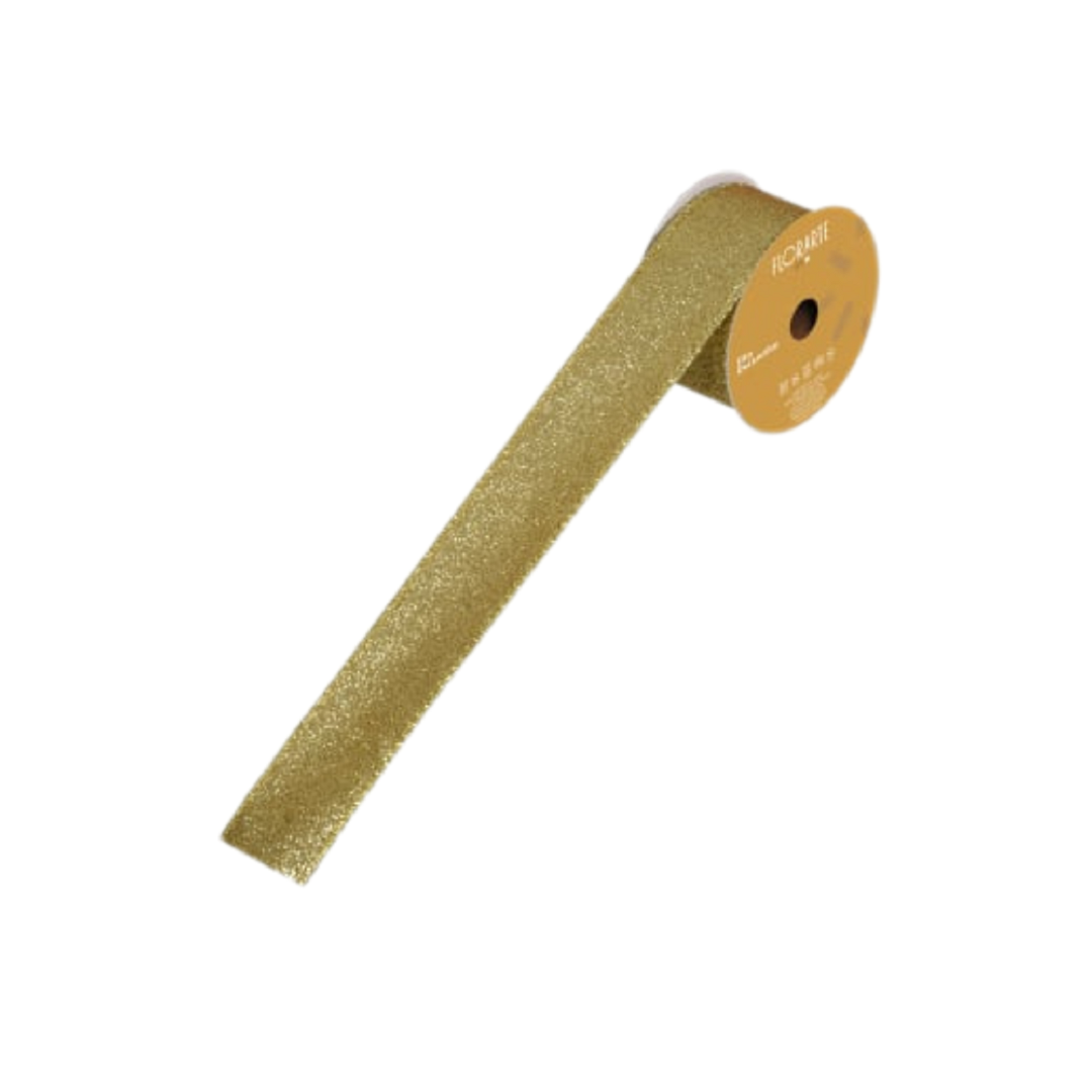 Fita Natalina Para Decoração Com Glitter 3,8cm Com 4,5m Sortidas - D&A - 74108001