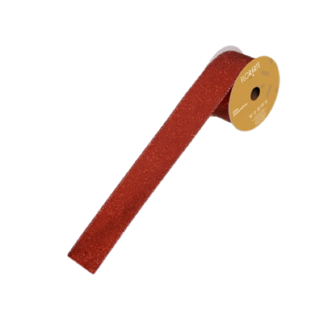 Fita Natalina Para Decoração Com Glitter 3,8cm Com 4,5m Sortidas - D&A - 74125001