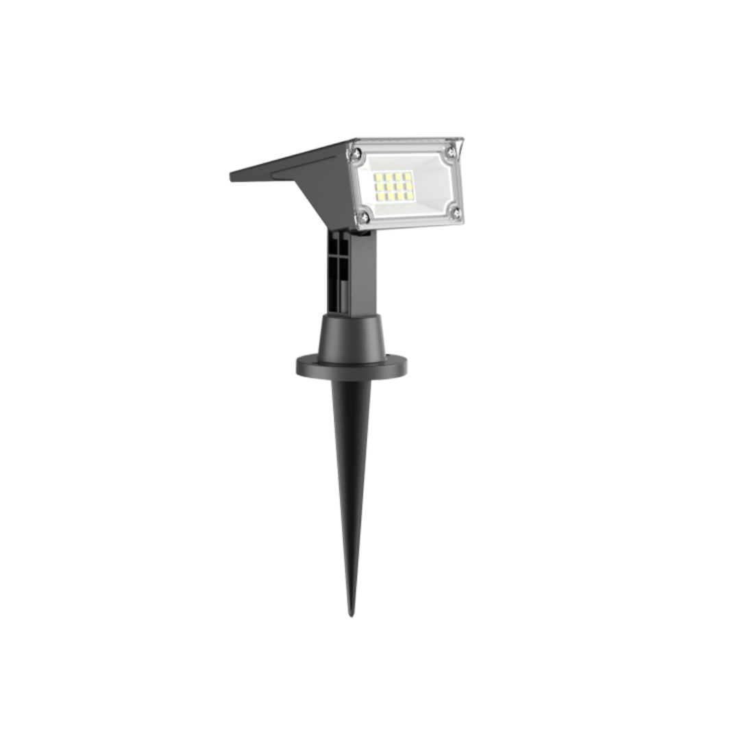 Luminária Spot Para Jardim Led Solar 50 Lúmens Dual Color Verde + Amarela Preto - Ecoforce - 18768