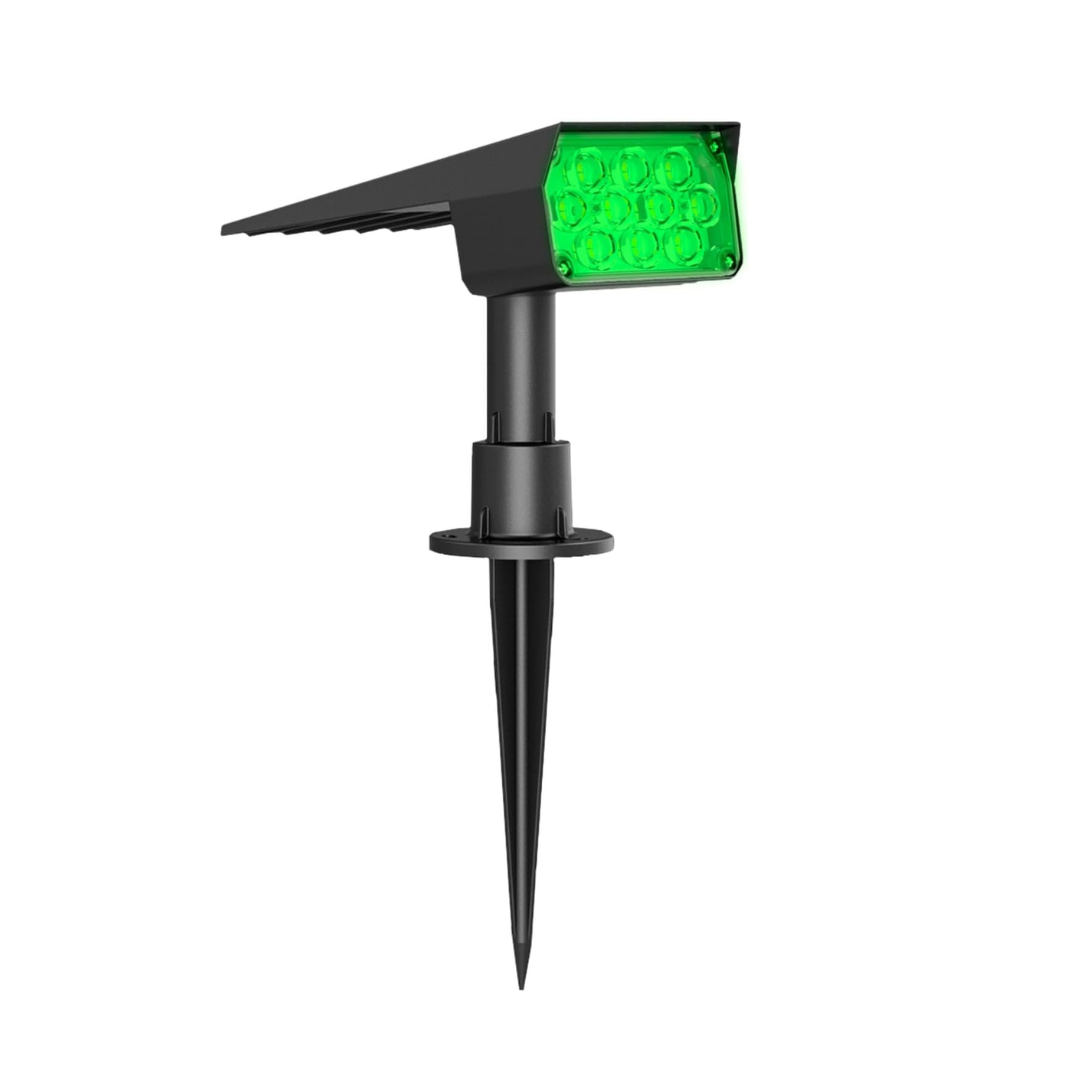 Luminária Spot Para Jardim Led Solar 200 Lúmens Dual Color Verde + Amarela Preto - Ecoforce - 18764