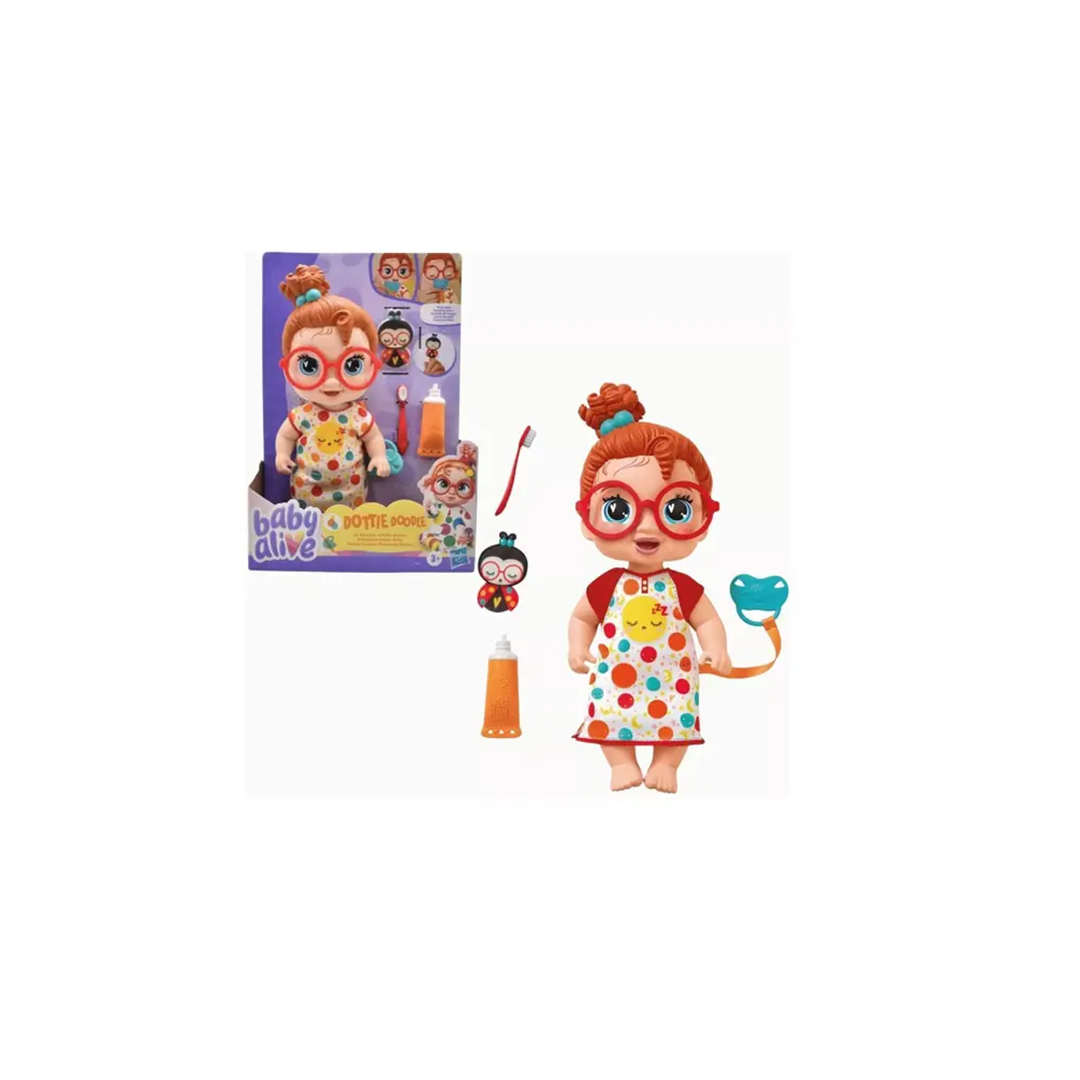 Boneca Baby Alive Lala Festa Do Pijama Ruiva Com Acessórios - Hasbro - F9965