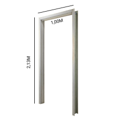 Kit Batente Com Alizar 2,13x1m Branco - Madelar - 1111